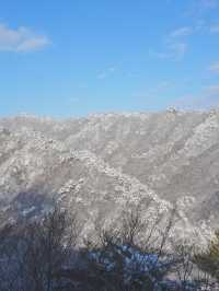 진짜 등산 1도 없이 만날 수 있는 눈 내린 겨울 설산🏔️❄
