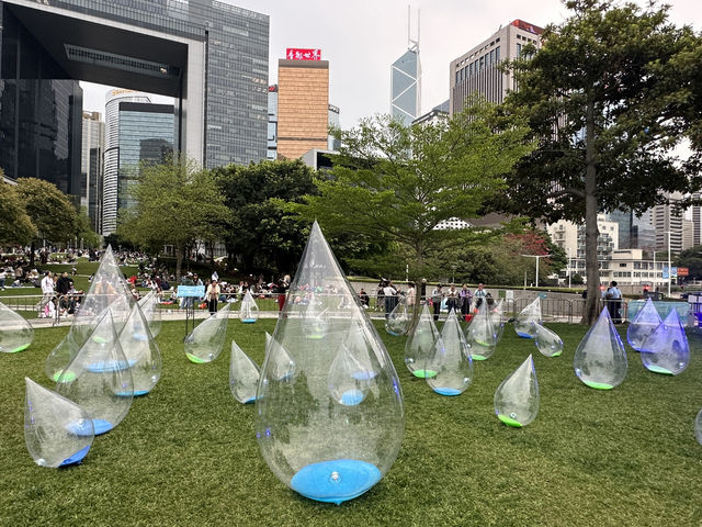 香港好去處 | 金鐘 | 添馬公園舞動水滴展