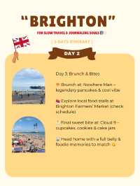Brighton itinerary 🤍
