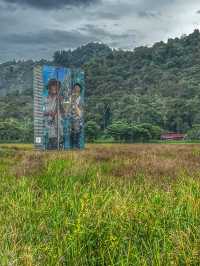 Golden Light and Village Calm: Evening Walk in Kampung Terang