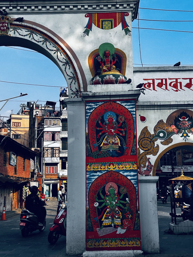 Patan Dhoka is the main entrance to Patan Durbar Square