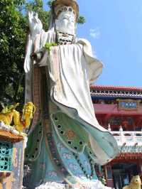 Tin Hau and Kwun Yum Statues.