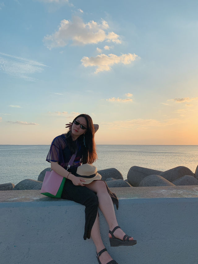 🌅오키나와의 석양 맛집 데포 아일랜드