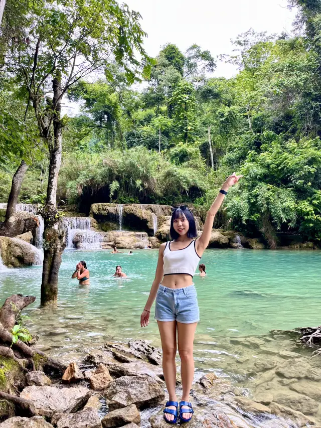 Mesmerising Kuang Si Falls in Luang Prabang 