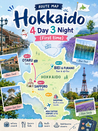✨📸 日本北海道 4 天 3 晚 新手行程