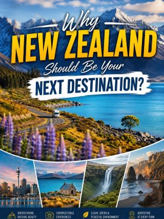 🇳🇿 Why New Zealand Should Be Your Next Destination? (16 Must-Visit Places)
If you're dreaming of breathtaking landscapes, crystal-clear lakes, snow-capped mountains, and unforgettable road trips, New Zealand deserves a spot at the top of your travel bucket list. Every region offers a unique experience, making it one of the world's most scenic destinations.
📍Top 16 Places to Visit
1. Milford Sound – Cruise through majestic fjords surrounded by towering cliffs and spectacular waterfalls.
2. Lake Tekapo – Famous for its unbelievably turquoise water, lupin flowers, and incredible stargazing.
3. Mount Cook (Aoraki National Park) – Home to New Zealand's highest mountain and some of the country's best hiking trails.
4. Roys Peak – One of the most iconic sunrise hikes with panoramic views over Lake Wānaka.
5. Lake Wānaka – Relax by the lakeside and visit the famous "That Wānaka Tree."
6. Queenstown – The adventure capital of New Zealand, offering skydiving, jet boating, skiing, and more.
7. Glenorchy – A peaceful town surrounded by dramatic mountains and filming locations from famous movies.
8. Hobbiton Movie Set – Step into the magical world of The Lord of the Rings and The Hobbit.
9. Cathedral Cove – A stunning coastal paradise with crystal-clear waters and impressive rock formations.
10. Tongariro Alpine Crossing – One of the world's greatest day hikes featuring volcanic landscapes and emerald lakes.
11. Franz Josef Glacier – Experience glacier walks or scenic helicopter flights over the ice fields.
12. Fox Glacier – Another incredible glacier offering spectacular alpine scenery.
13. Mount Taranaki – A perfectly shaped volcano surrounded by lush rainforest.
14. Abel Tasman National Park – Golden beaches, turquoise bays, kayaking, and coastal walking tracks.
15. Nugget Point Lighthouse – One of the most photogenic coastal viewpoints in the South Island.
16. Bay of Islands – A tropical paradise with beautiful islands, marine wildlife, and excellent sailing opportunities.
✨ Whether you're chasing mountain adventures, scenic drives, or peaceful lakeside escapes, New Zealand offers unforgettable experiences in every season.
📌 Save this list for your future New Zealand adventure!
#travel2026 #newzealand #trip #staycation 