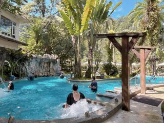 Hidden Bali-Style Getaway! Massive Hot Spring Water Slide & Bald Cypress Manor Near Neiwan, Hsinchu.