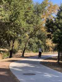 Riding on a Mountain Bike to explore Petaluma