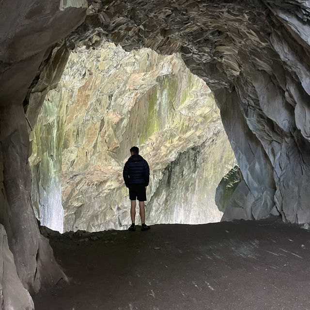 Cathedral caves the Lake District 