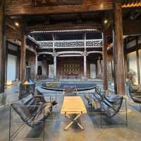 Western Cafe inside a Chinese Temple