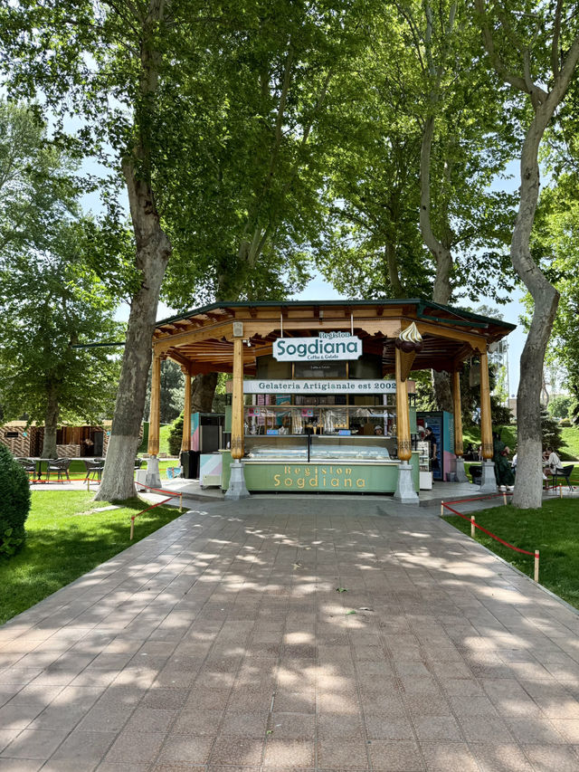 Springtime Bliss at Registan Park, Samarkand