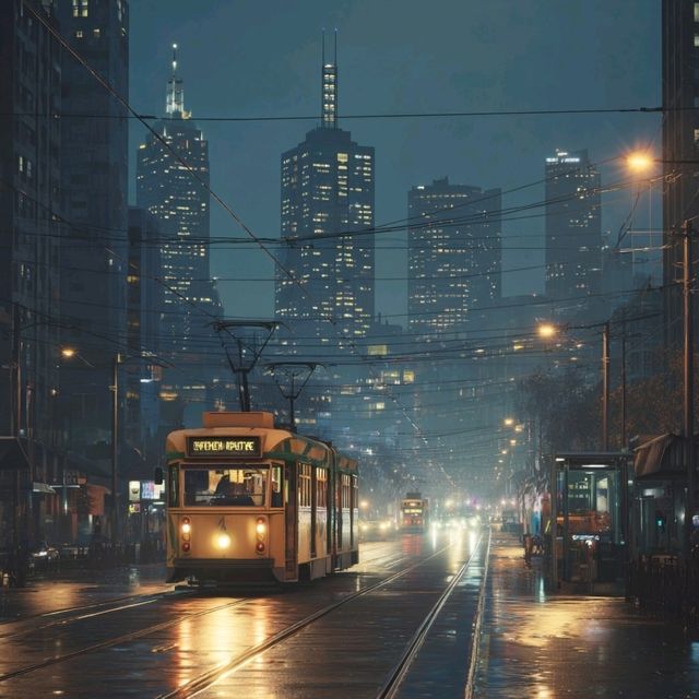 Melbourne After the Rain: Where Trams Meet Time 🚋🌦️
