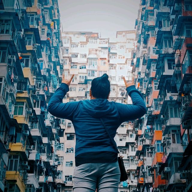 Visiting Monster building, HK