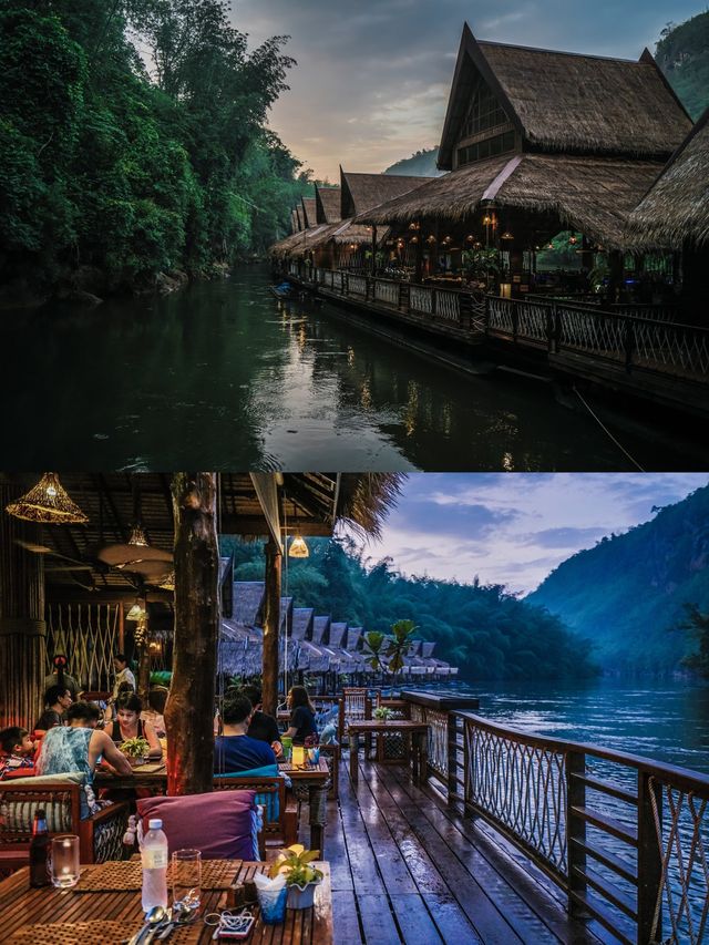 北碧雨林里的浮筏酒店，在桂河上漂一個夢