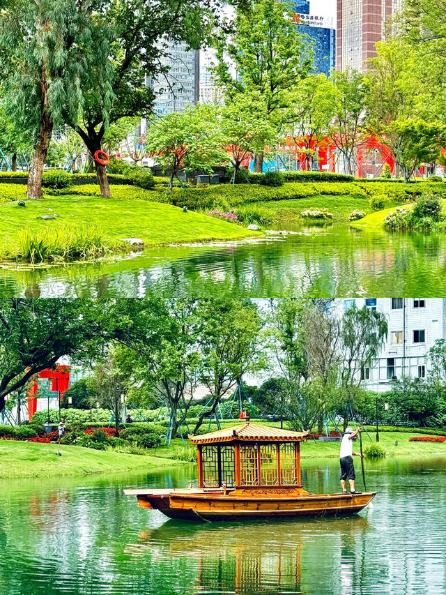 有這樣一個浪漫且獨屬於成都的公園！！摩訶池