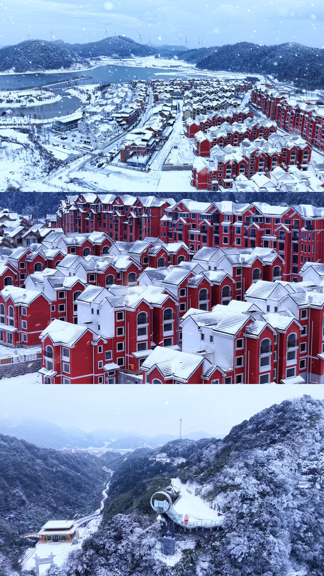 雪落南天湖，繪就冬日幻景