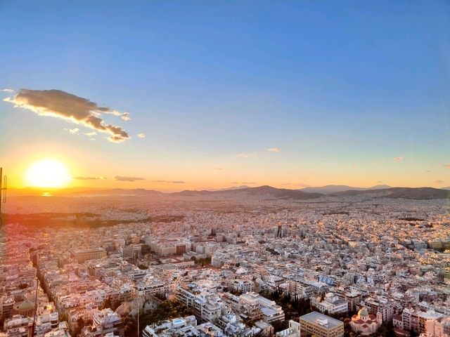 Sunset from Mount Lycabettus: The Best View in Athens 🌅🇬🇷