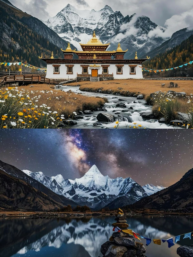晴天湖水最藍
