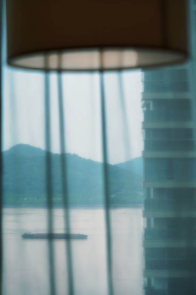 喺酒店欣賞錢塘江美景