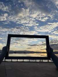 Amazing Sunset at Chaka Salt Lake