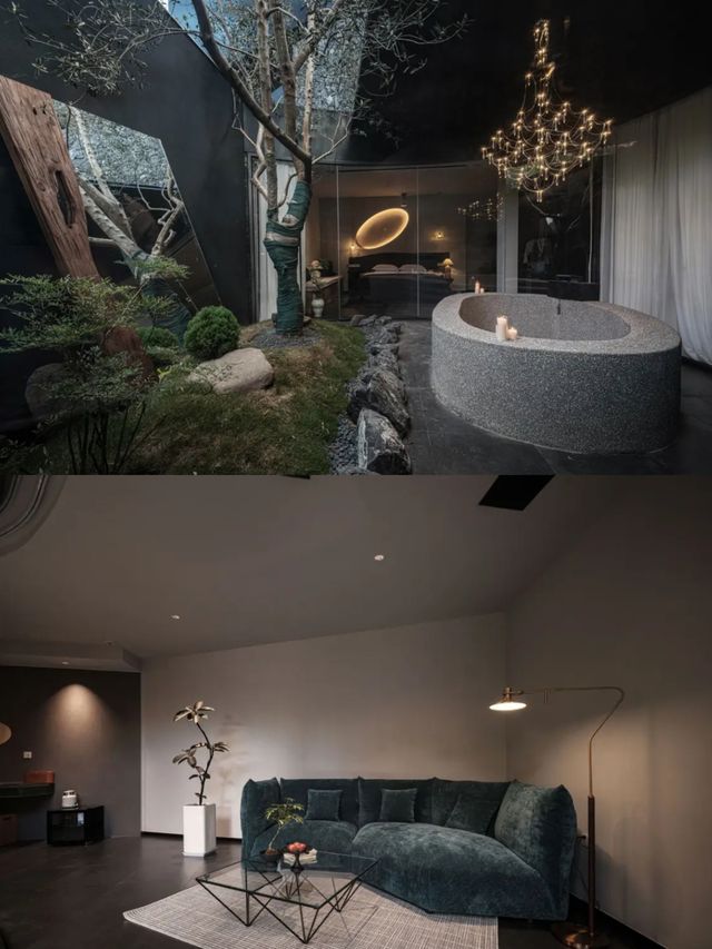 神仙民宿落地窗+大浴缸也太絕了吧