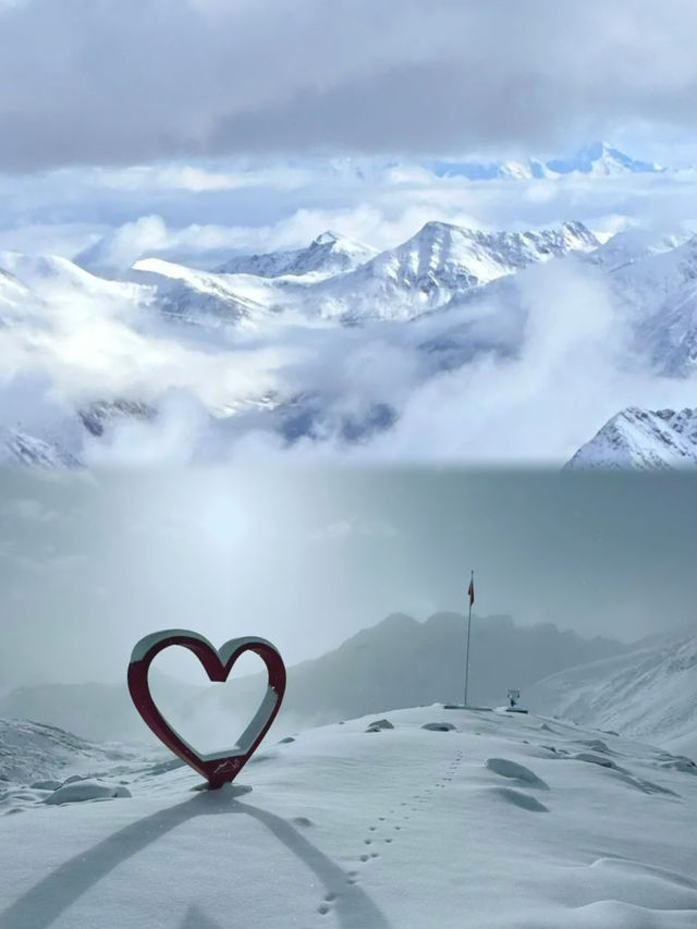 4860米雲端仙境達古冰川冬日限定版美哭我了