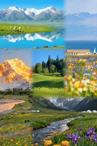 イリ6日間パノラマツアー｜長い休暇にさよなら！春の草原と花海をワンクリックで保存、花期マップ付き