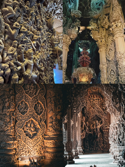 この穴場の神秘的な寺院が、この旅を一気に神話級にする全木彫刻で釘