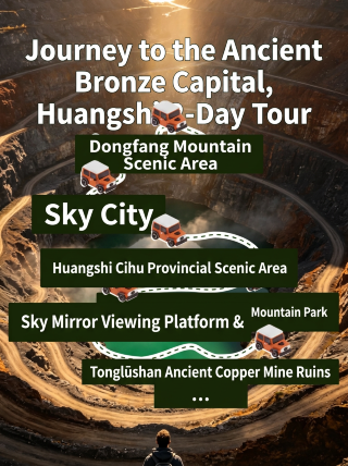 Journey to the ancient bronze capital: 2-day tour in Huangshi, including Xiandao Lake + Mining Park one-stop check-in