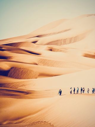 Sunset on the Gobi Edge: Reclining Camel Hill at Bashang