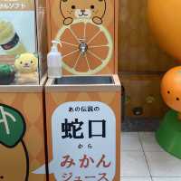みきゃんがお出迎えしてくれる愛媛の玄関　