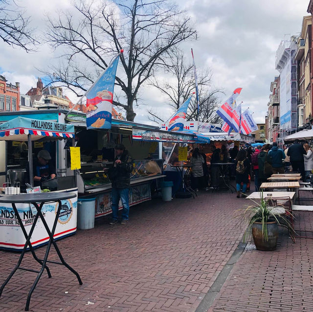荷蘭🇳🇱萊頓市集逛逛🛍️🛒 Leiden Street Market (Markt) Leidse Markt (woensdag en zaterdag)