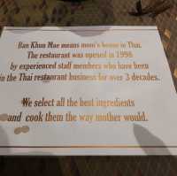 🇹🇭 Ban Khun Mae - authentic Thai food