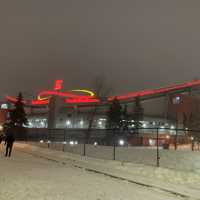 Spent a night at Scotia Saddledome for watching ice hockey