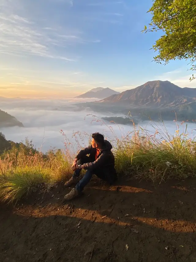 Enjoying Sunrise at Pinggan Kintamani Villag