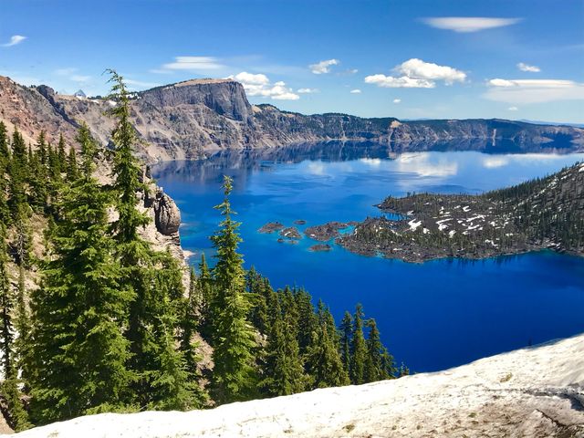 A breathtaking azure jewel.