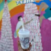 長洲高質台式茶飲店 大推芋泥麻糬鮮奶@胖伴