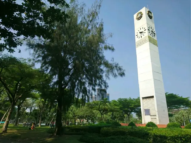 Escaping the heat at.. Chatuchak Park.