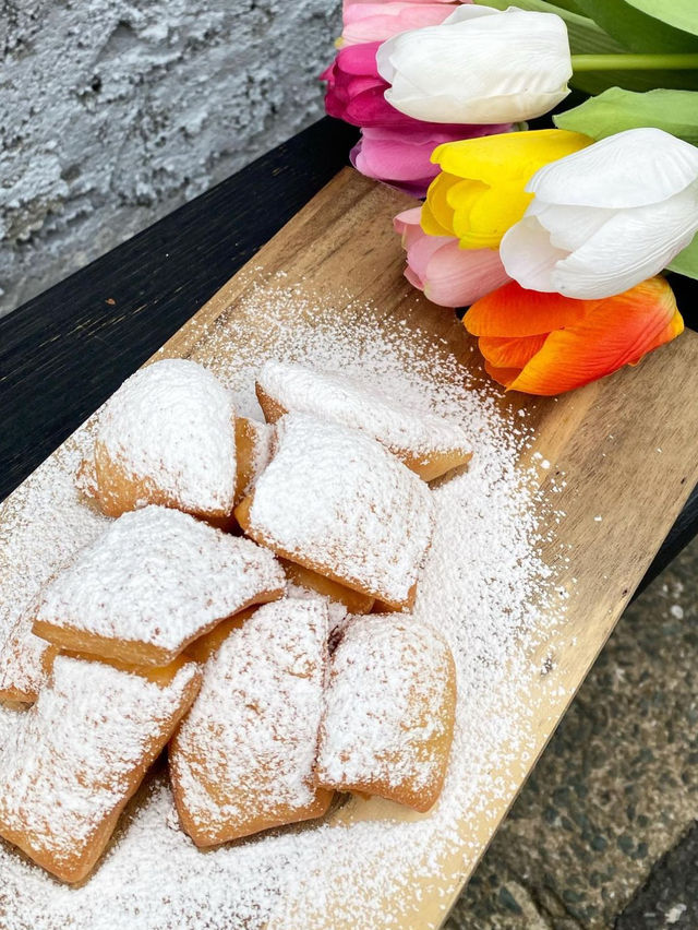 【福岡カフェ】揚げたての熱々ふわふわドーナツが食べられる
