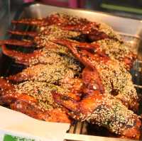 ไก่ยัดไส้ข้าวเหนียว ร้านดังข้างสถานีรถไฟShifen