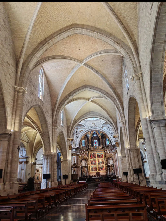 The famous ancient cathedral of Valencia 