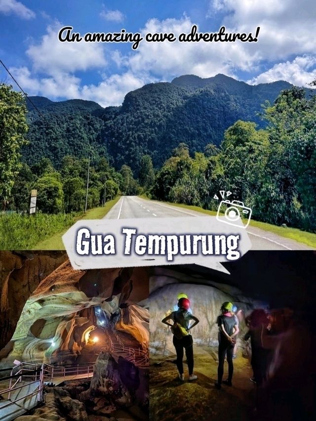 Exploring the Gua Tempurung's natural beauty and geological formations.