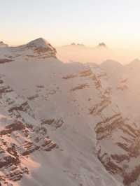 Skiing in Berner Oberland: A Winter Wonderland Awaits with sunset 🌅 