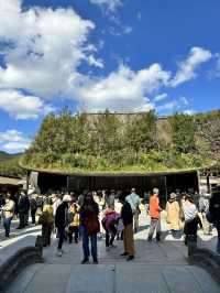 学問の神の総本宮  朱塗りの楼門、太鼓橋、3年限定「浮かぶ森」