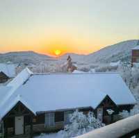 在西嶺雪山拍到人生風景照片