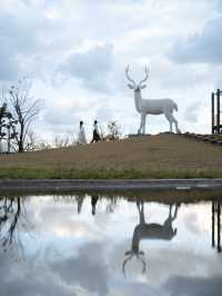 【福井】巨大な鹿のいる公園🦌🤍インパクト強いオブジェ！ 