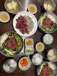 韓国🇰🇷新鮮なユッケとレバ刺しが最高❗️プチョンユッケ 別館