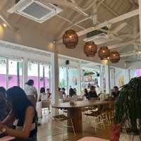 spacious eatery with good service