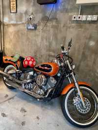 " Gear Up for Good Vibes at Helmet Café " 🏍️☕
