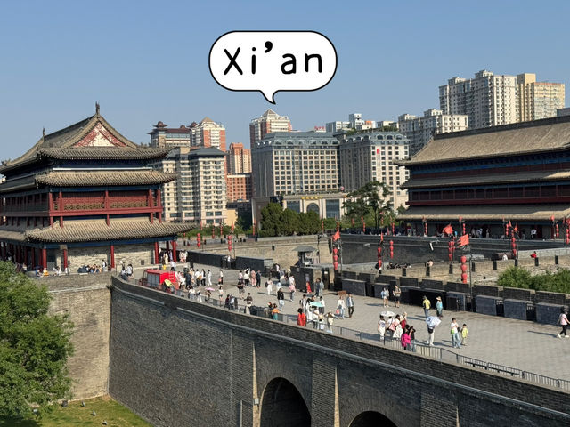 จุดชมวิวกำแพงเมืองซีอาน จีนดีออก🇨🇳